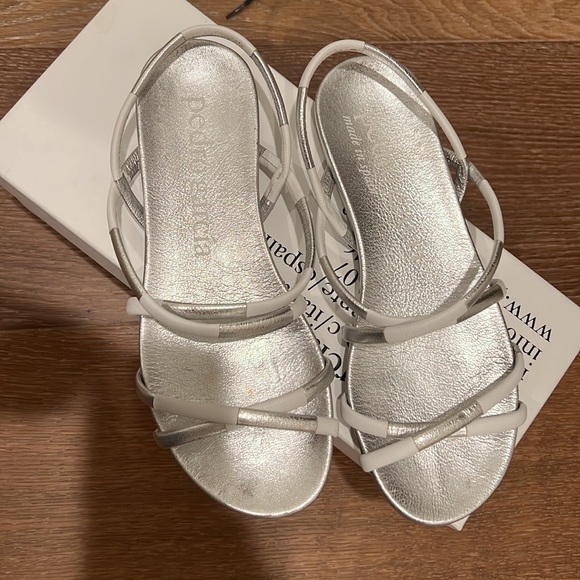 Silver sandals size 36.5 - Picture 2 of 4